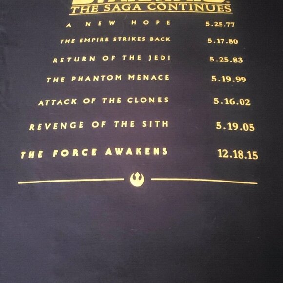 Star Wars The Force Awakens T-Shirt Black 100% Cotton Size M - Picture 4 of 7